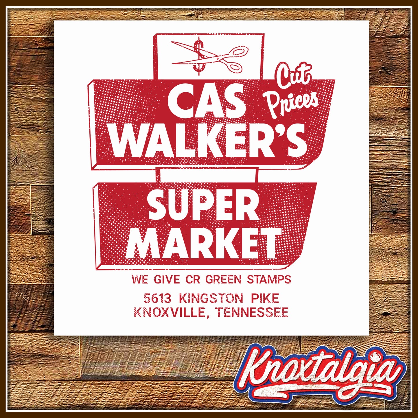 "Cas Walker's Super Market" - Knoxville, TN - Ringer Tee