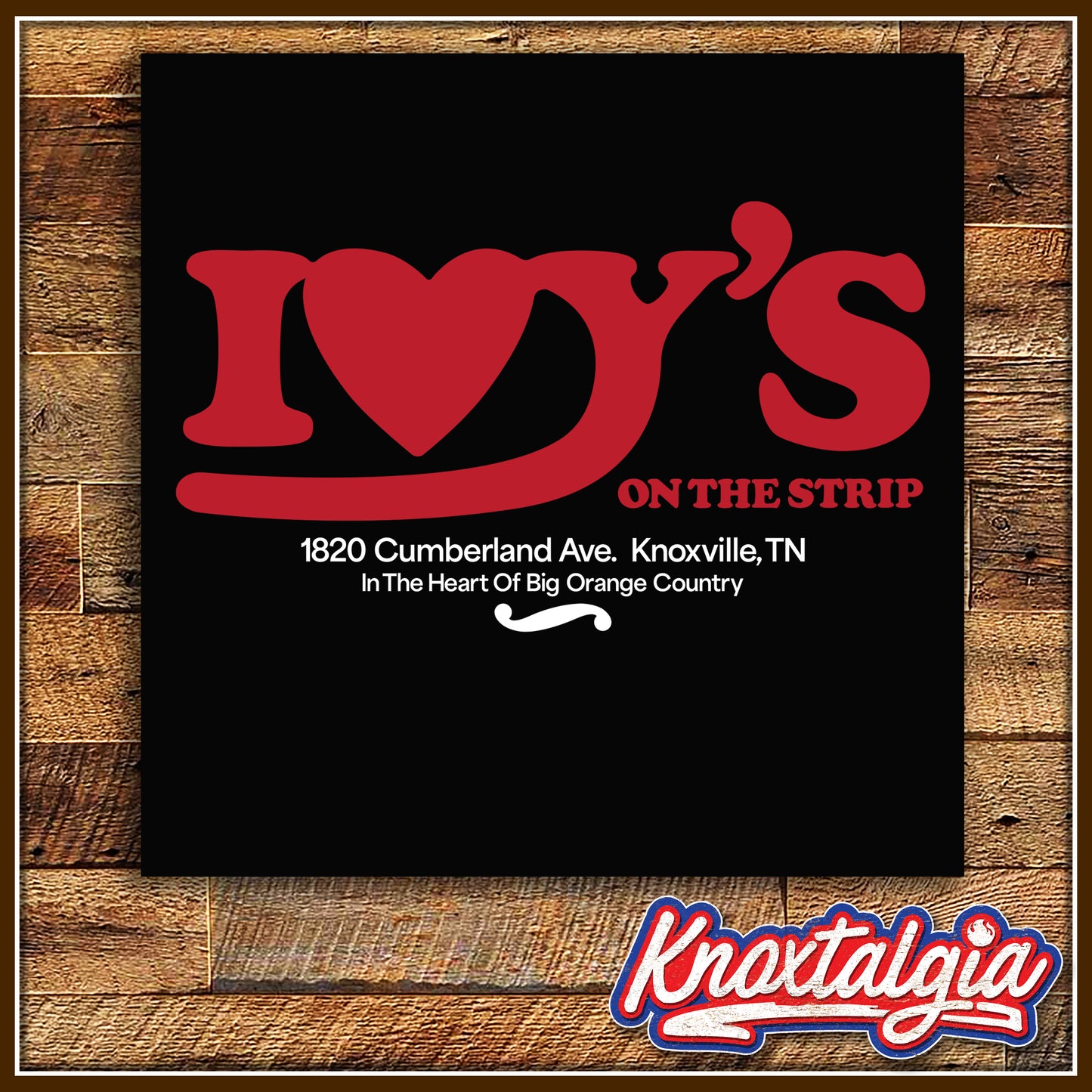"IVY'S on the Strip" - Knoxville, TN (Black)