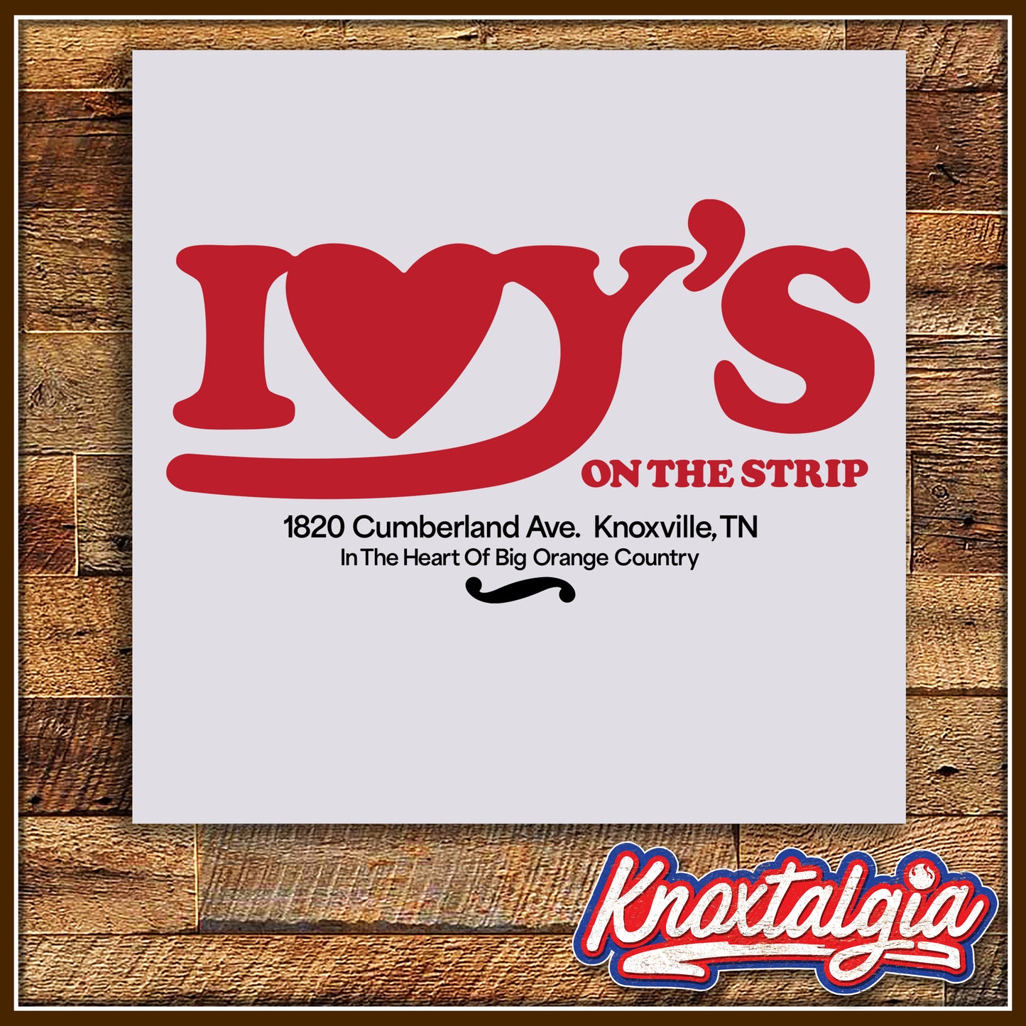 "IVY'S on the Strip" - Knoxville, TN (White)