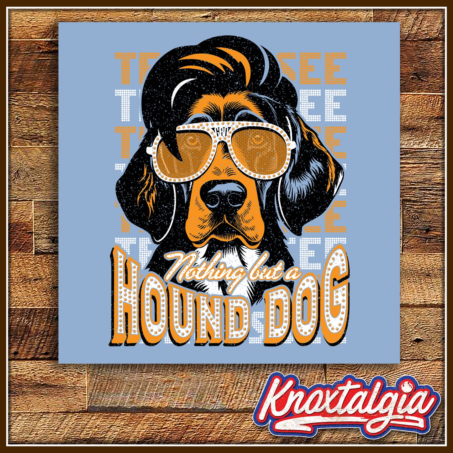 "Nothing But A Hound Dog!" - Tennessee Lady's Basketball Blue (Long Sleeve)