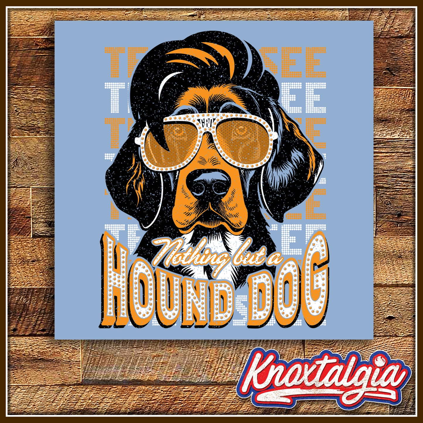 "Nothing But A Hound Dog!" - Tennessee Lady's Basketball Blue (Short Sleeve)