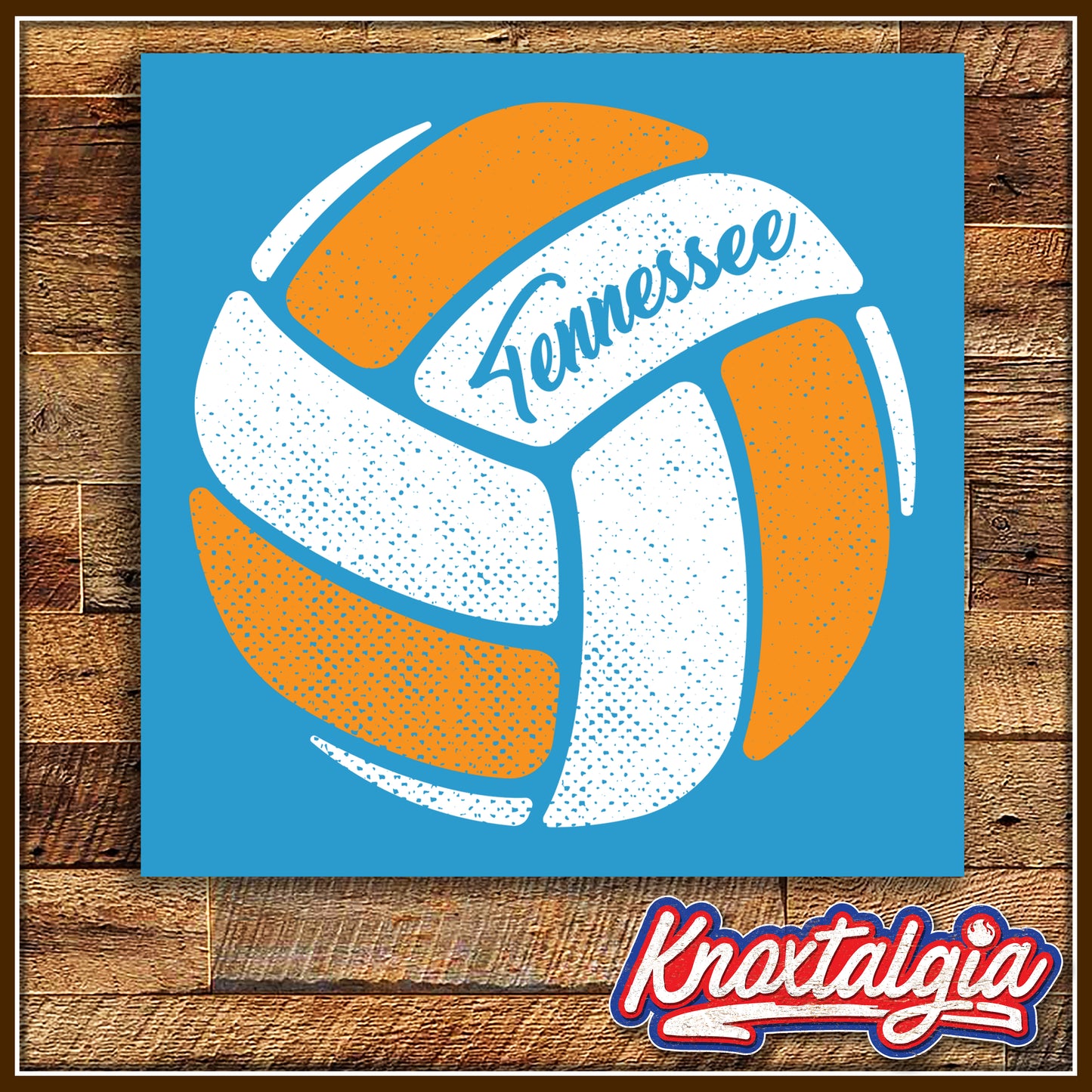 "Tennessee Volleyball" - Blue Shirt (Short Sleeve)