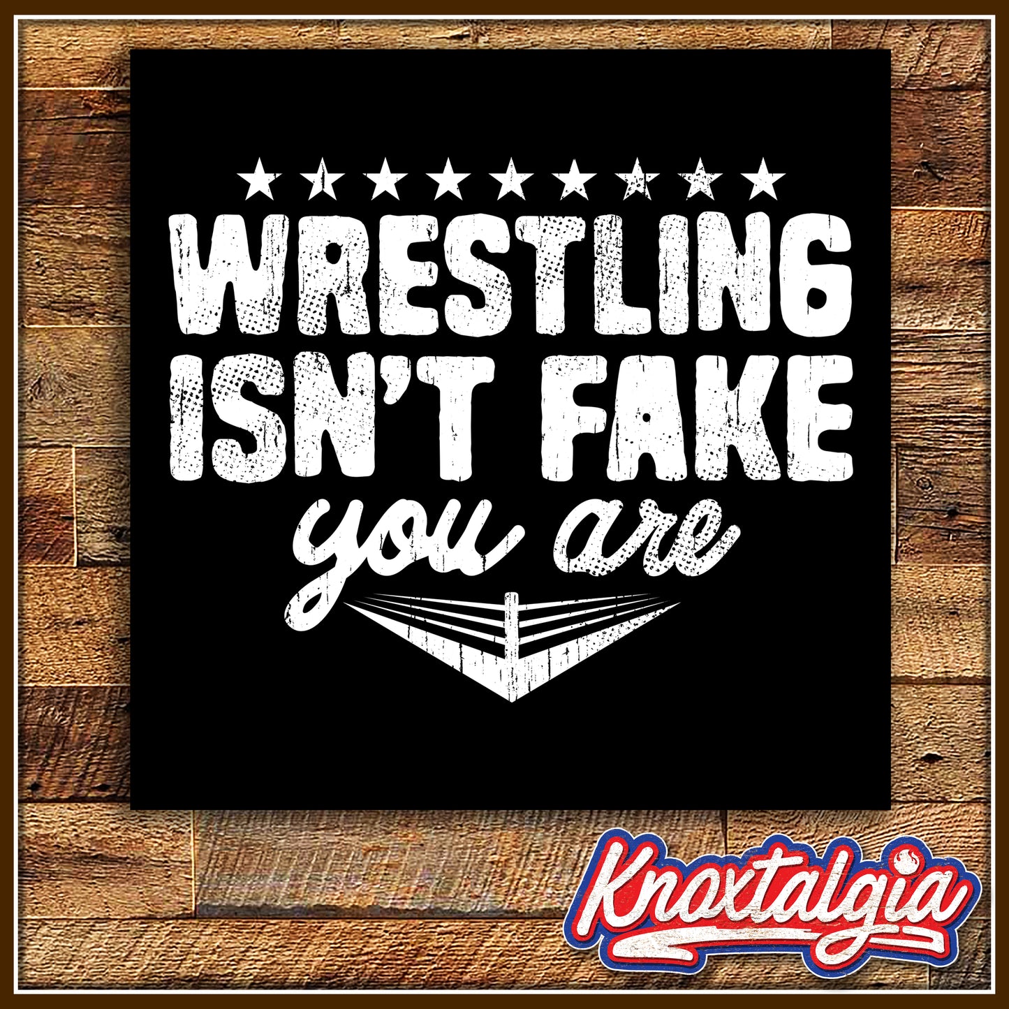"Wrestling Isn't Fake; You Are."