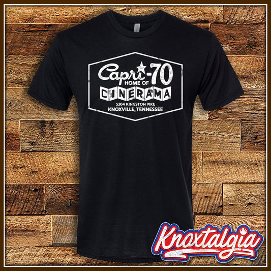 "Capri Cinema-70" - Knoxville, Tennessee (White Ink Variation)