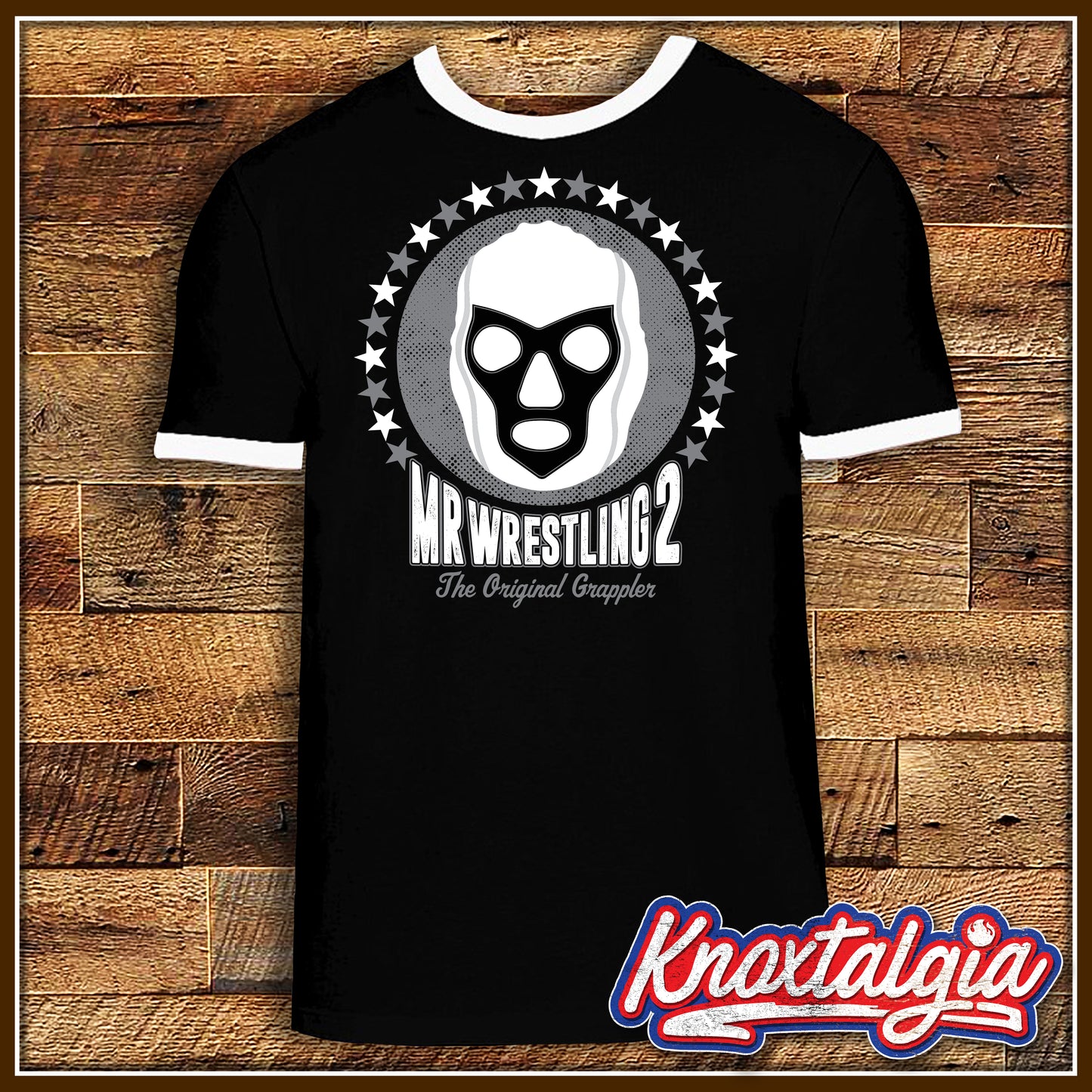 "Mr Wrestling 2 - The Original Grappler" - Black Ringer Tee