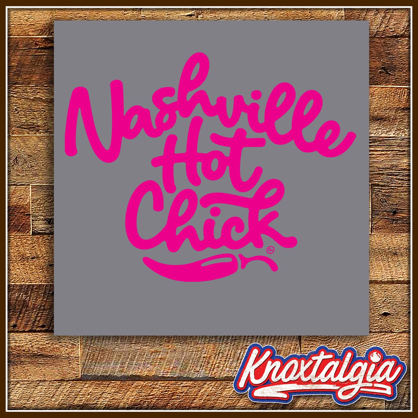 "Nashville Hot Chick" - (Grey/Pink Ladies Triblend Variant)