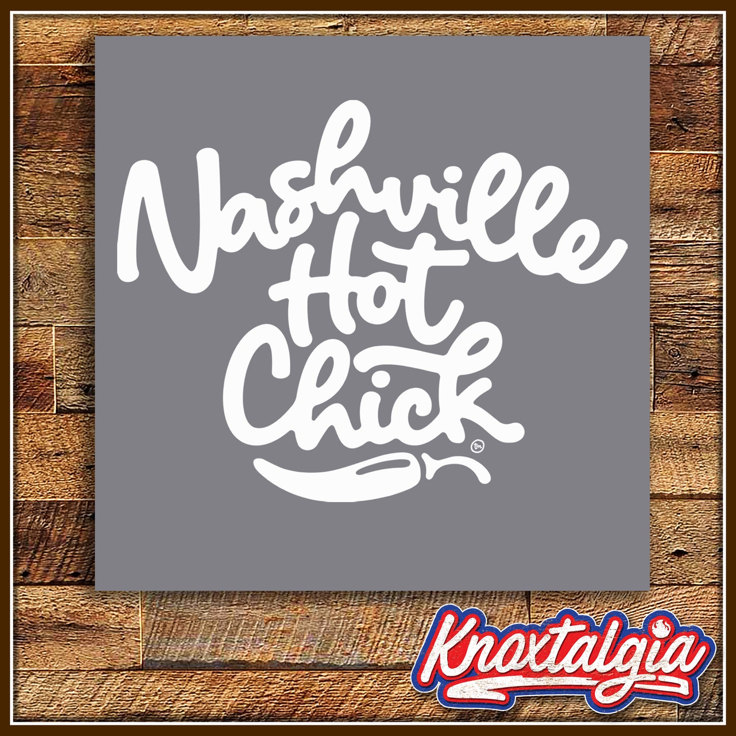 "Nashville Hot Chick" - (Grey/White Ladies Triblend Variant)