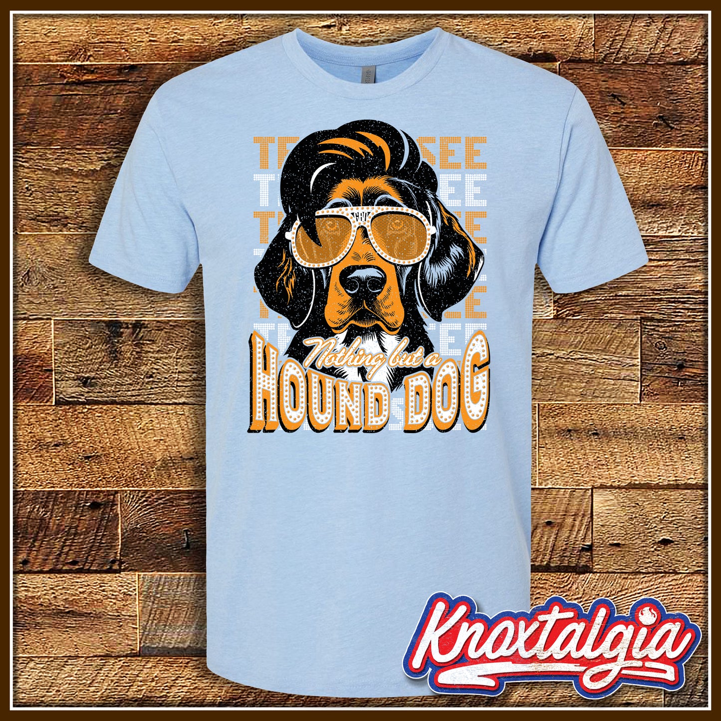 "Nothing But A Hound Dog!" - Tennessee Lady's Basketball Blue (Short Sleeve)