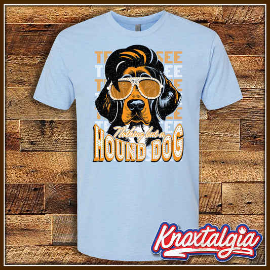 "Nothing But A Hound Dog!" - Tennessee Lady's Basketball Blue (Short Sleeve)