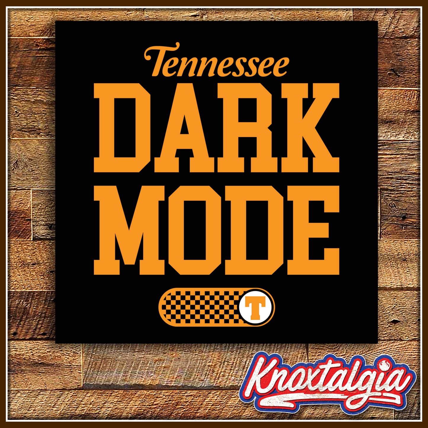 "Tennessee DARK MODE: ON!" - Tennessee Sports (Hooded Sweatshirt Variant)