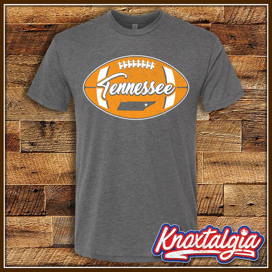 "Tennessee Football '25" - Vintage Heavy Metal/Heather Grey - Short Sleeve Tee