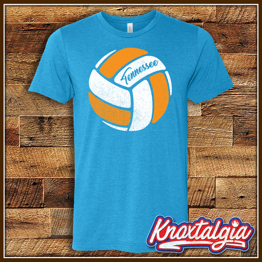 "Tennessee Volleyball" - Blue Shirt (Short Sleeve)