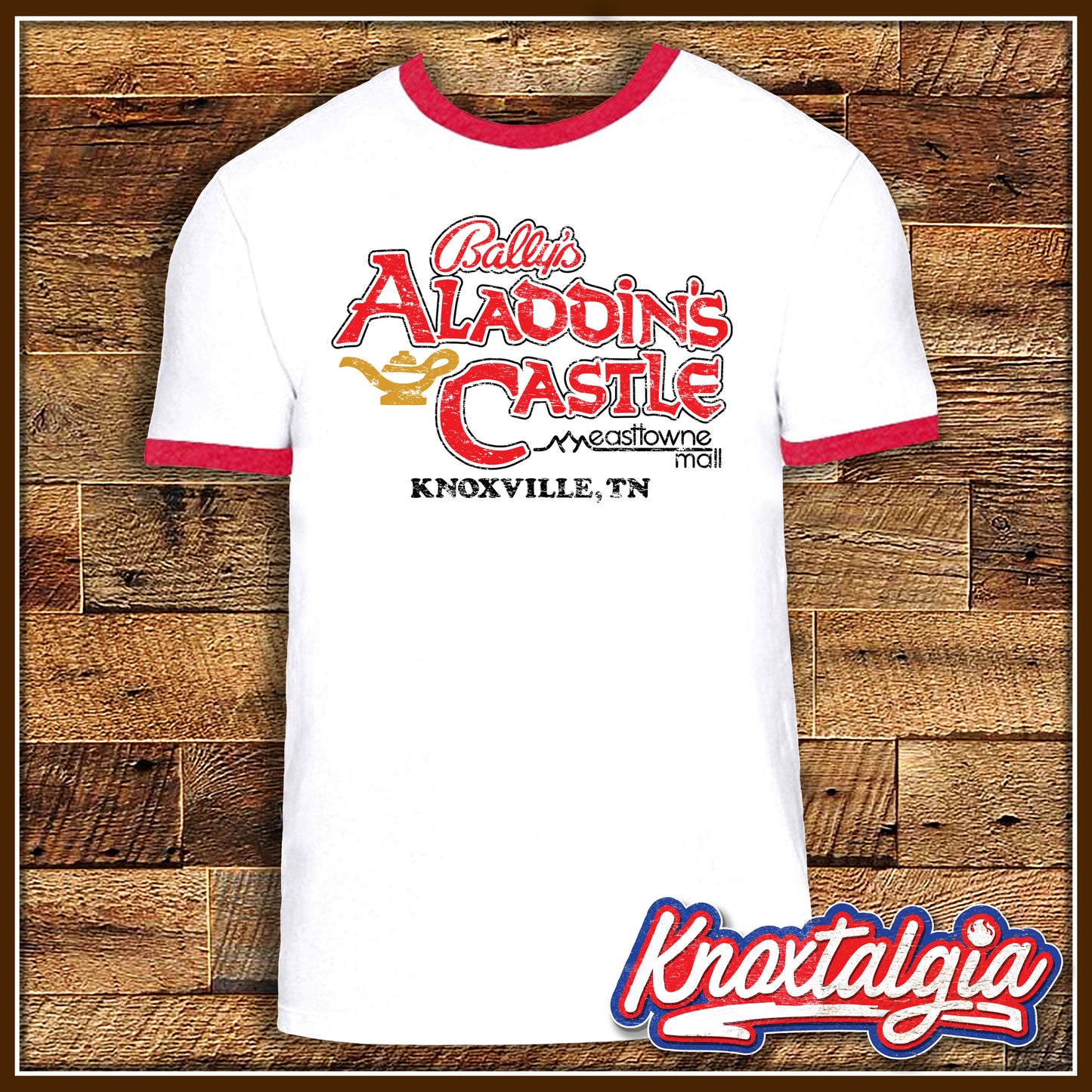 "Aladdin's Castle Arcade" - Knoxville, TN - Ringer Tee
