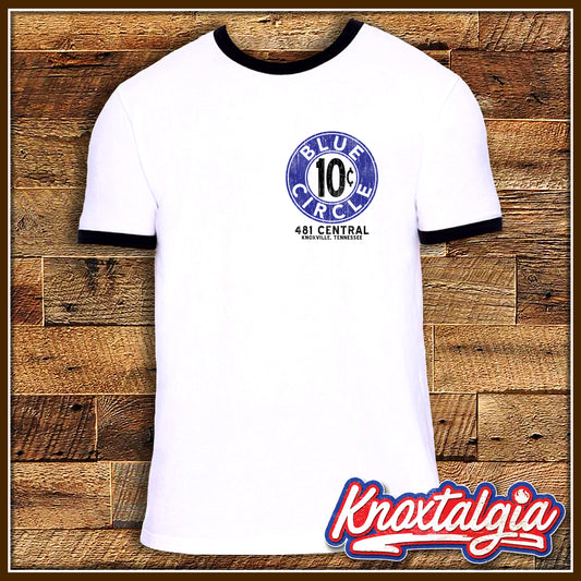 "Blue Circle" - Knoxville, TN - Ringer Tee
