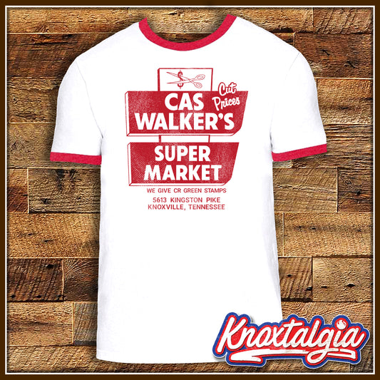 "Cas Walker's Super Market" - Knoxville, TN - Ringer Tee